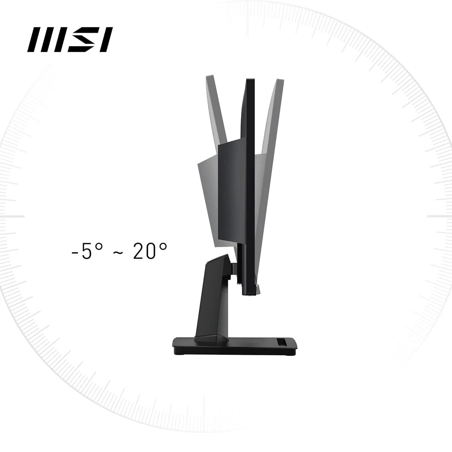 MSI LED Monitor 22" FHD IPS 100Hz with HDMI | VGA (MP225) view 3